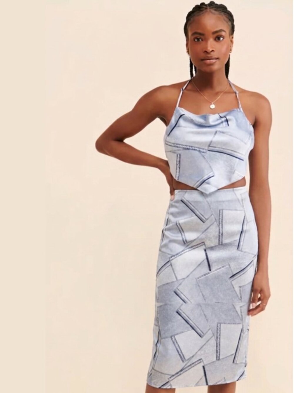 2/$29 4th & Reckless Simonne Printed skirt size M